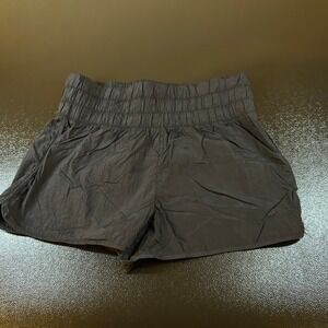 DIP Black High Waist‎ Shorts Athletic Running Gym Nylon Womens XXL 2XL 37"